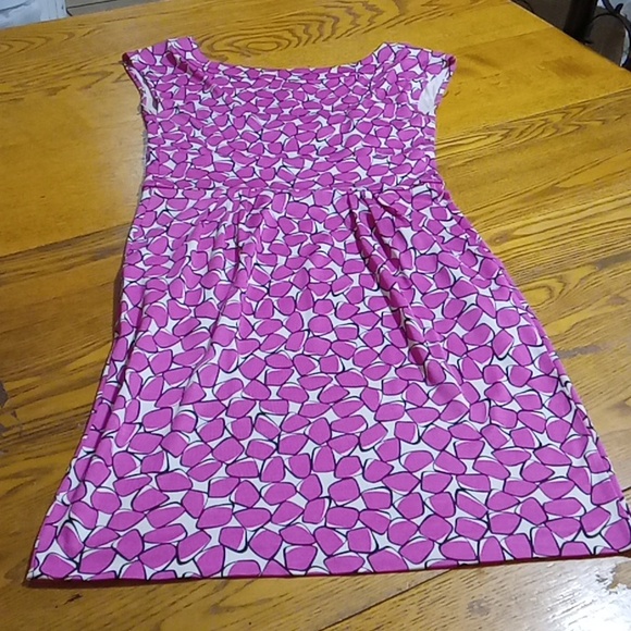 Diane Von Furstenberg SILK Womens 2 Dress PINK Used Preowned Cocktail Party - Picture 2 of 8